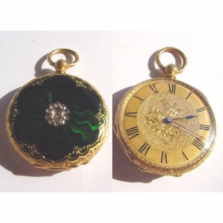 Antique Enamel Pocket Watch