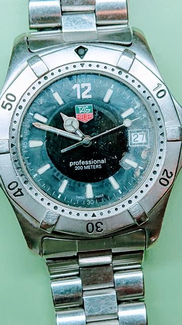 Water damaged Tag Heuer
