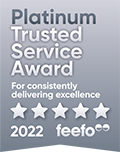 Feefo Platinum Trusted Merchant logo