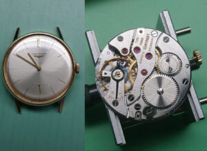 Longines watch face and internals
