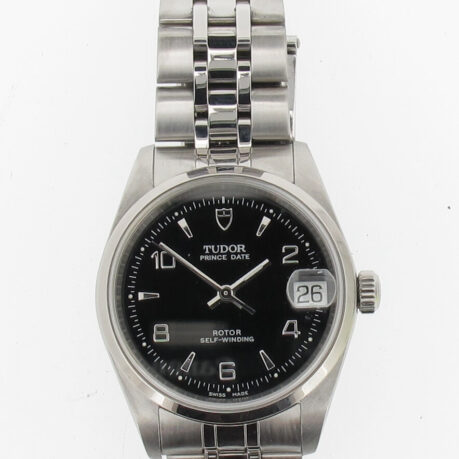 Black Face Silver Watch